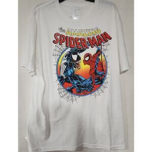 Spider-Man venom white shirts size XL men faded